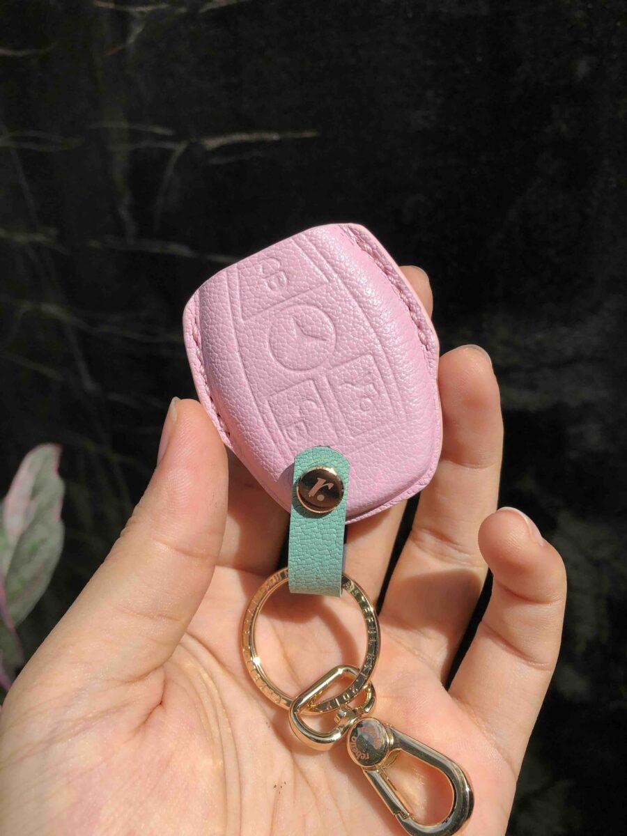 เคสรีโมทรถยนต์หนังแท้ เบนซ์ Benz key FOB case